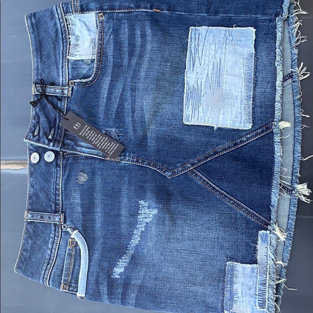 Brand New London Jean Skirt